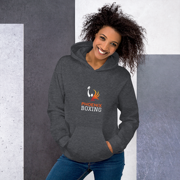 PHOENIX BOXING Unisex Charcoal Hoodie PHOENIX BOXING ACADEMY