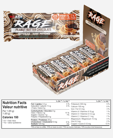 RAGE Protein Bars - Peanut Butter Chocolate