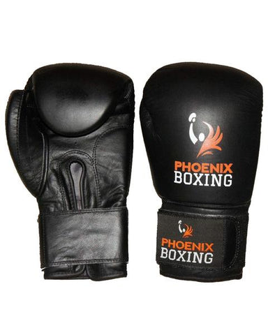 Black  PHOENIX BOXING Super Bag Gloves   (10 oz, 12 oz)