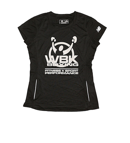 Women's polyester wicking & antimicrobial Tee, black